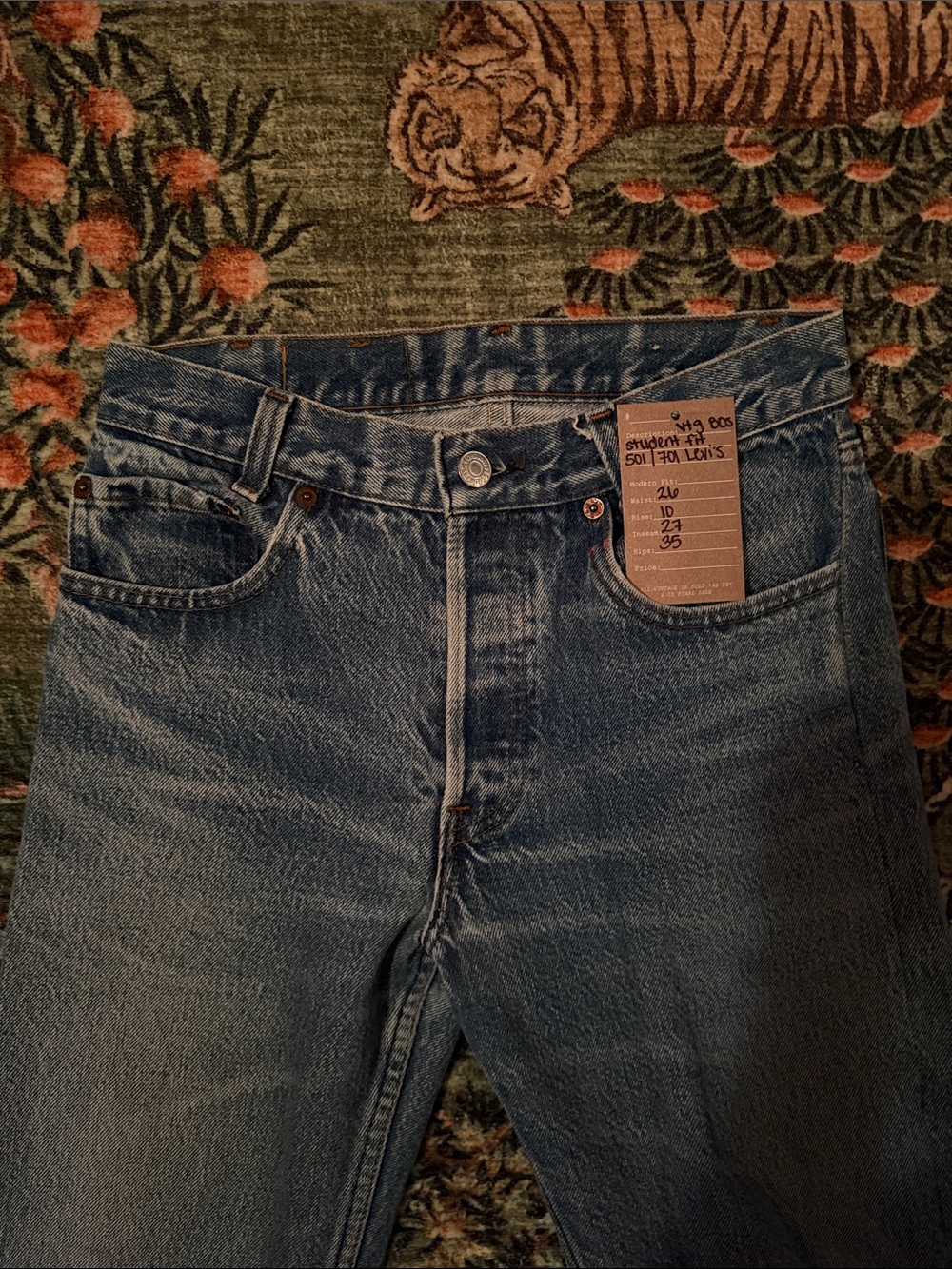 Levi's Straight-Leg Medium Blue Denim Jeans VINTAGE!!!